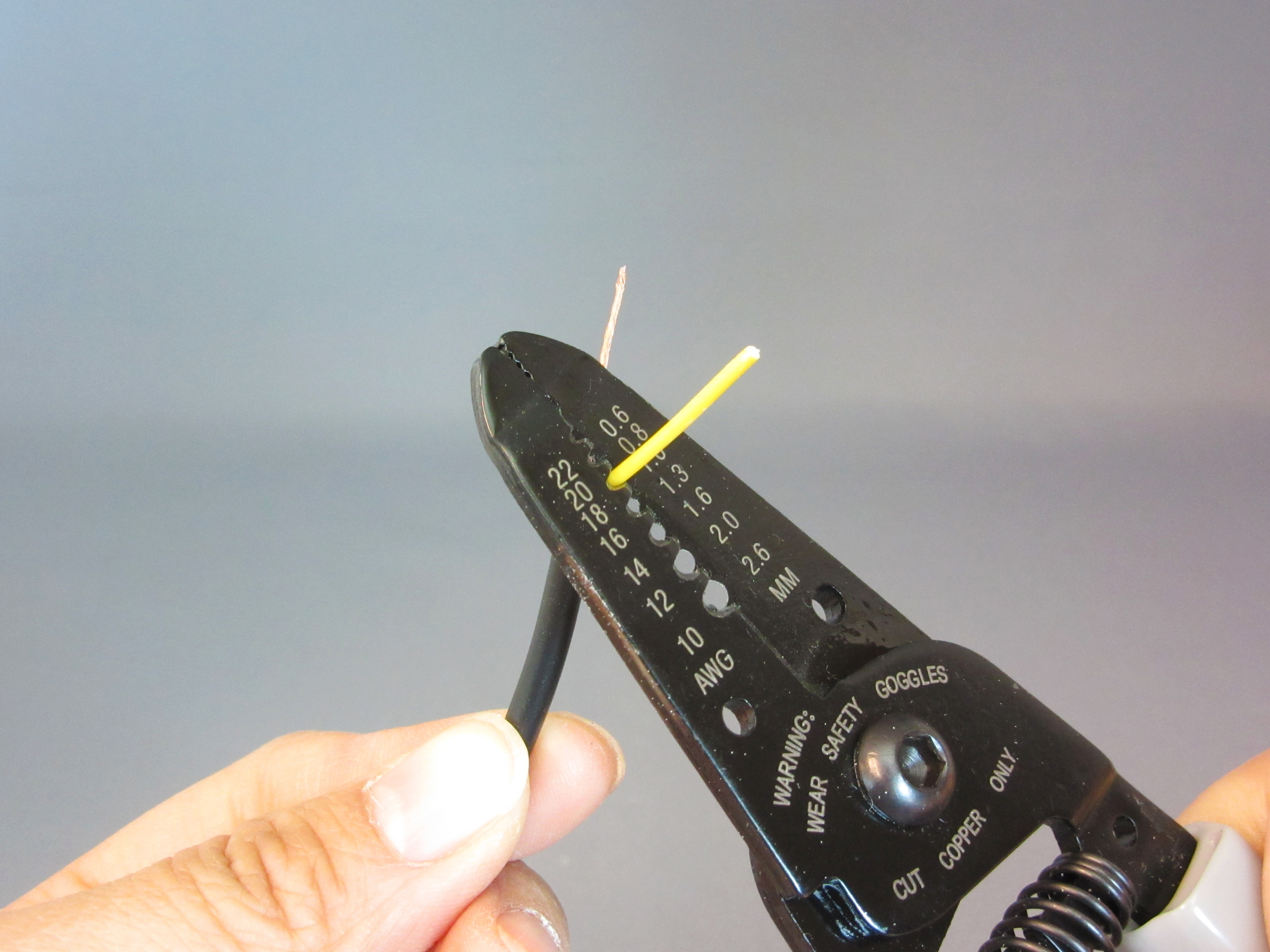 Raindrop Switch — About to strip wire